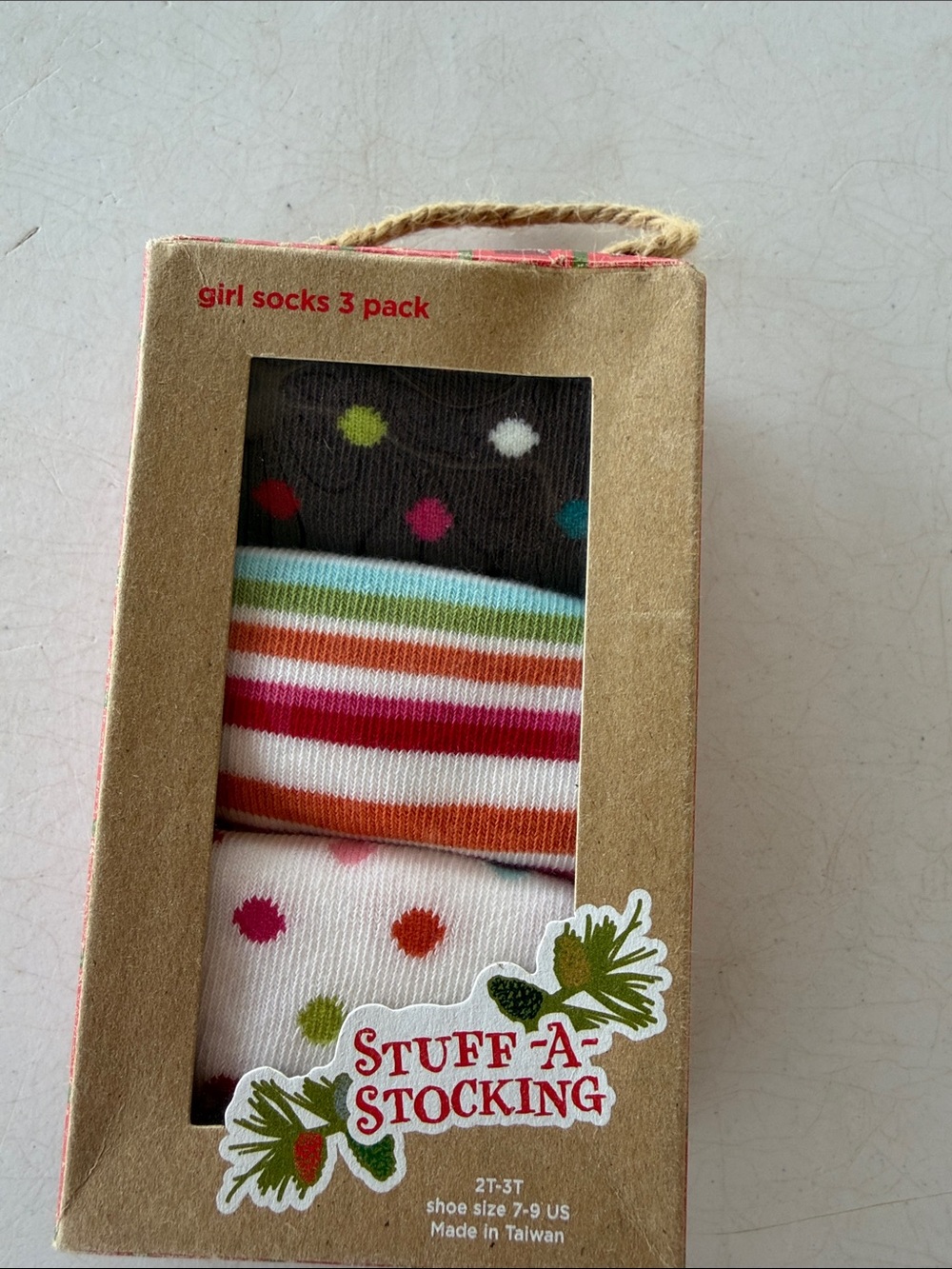 NWT Gymboree Girls 3-Pack Polka Dot & Stripe Socks - Multicolor